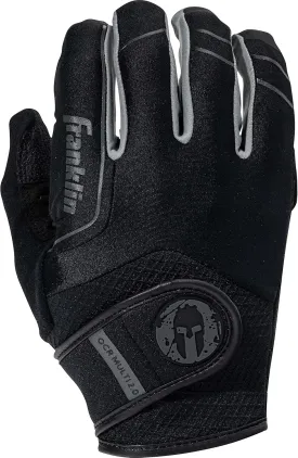 Franklin Sports Spartan Race Gloves - Mens & Womens OCR Obstacle Course Gloves - Black/Grey Multi-Sport Pair
