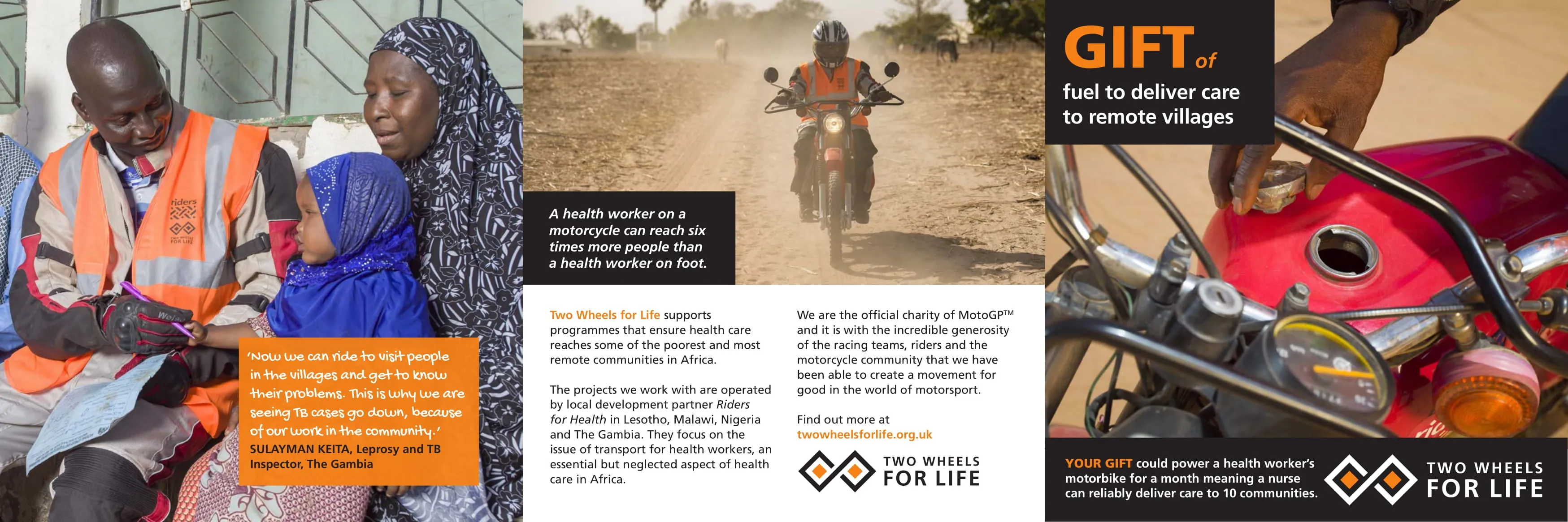 Gift for Life: Fuel to deliver care to remote villages