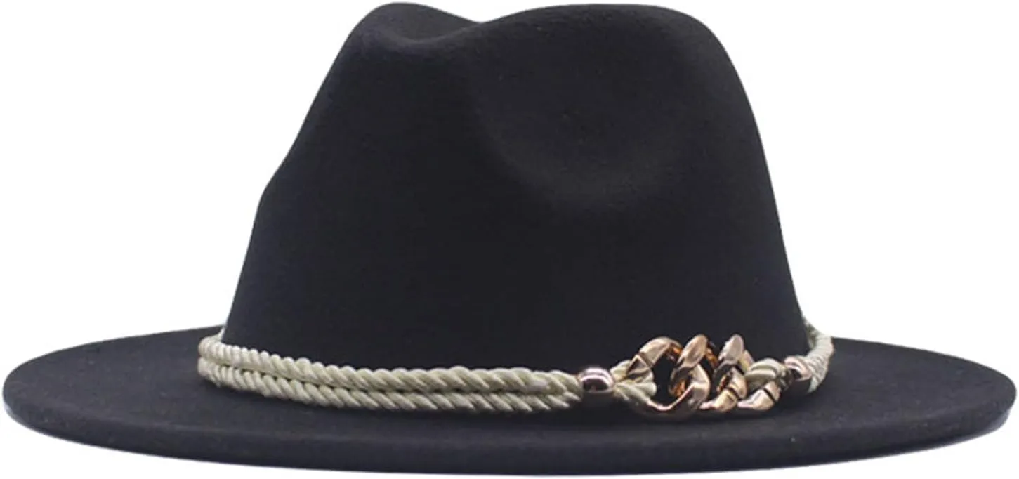 Hat Fedora Classic Wide Belt Floppy Wool Womens Hat Panama Buckle Baseball Caps Cute Hard Hats