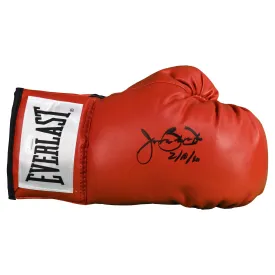 James "Buster" Douglas Autographed Boxing Glove Red 2-10-90 Inscription (JSA)