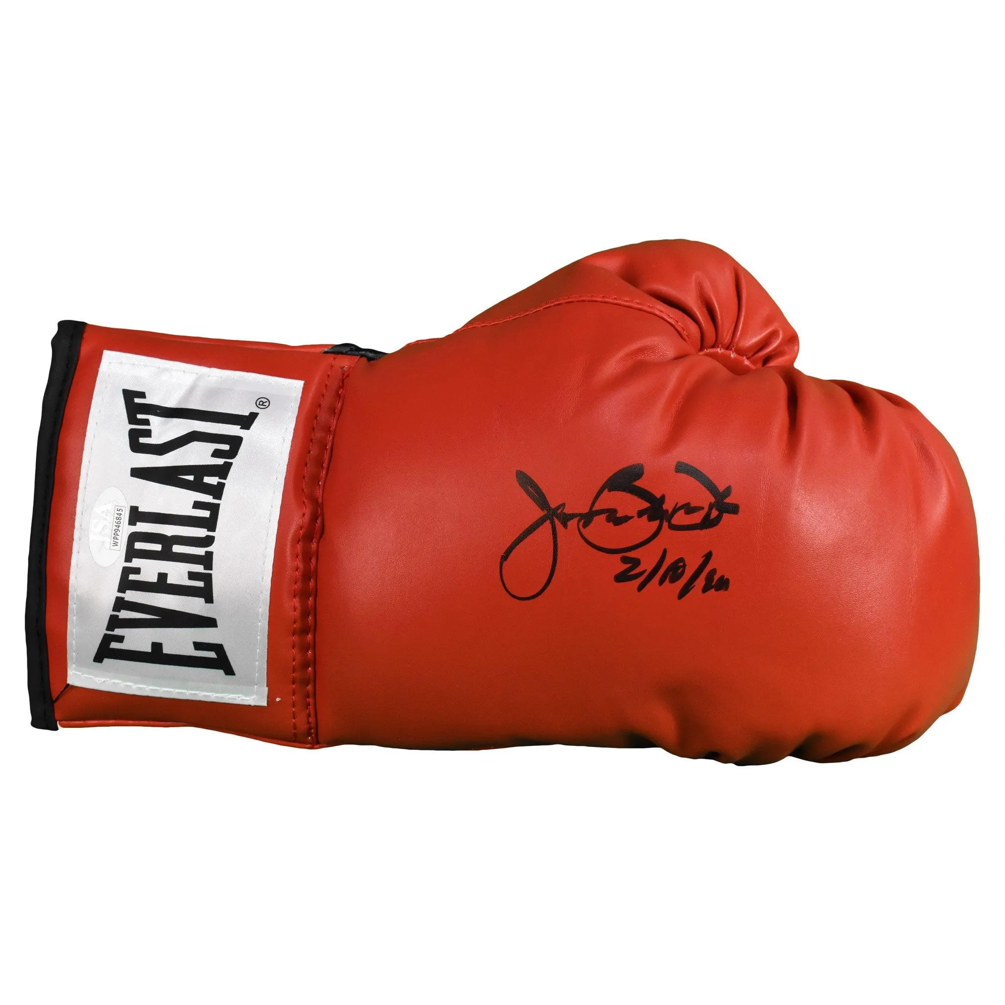 James "Buster" Douglas Autographed Boxing Glove Red 2-10-90 Inscription (JSA)