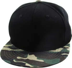 KBETHOS Classic Snapback Hat Blank Cap Underbrim Cotton Wool Blend Flat Visor Adjustable Unisex