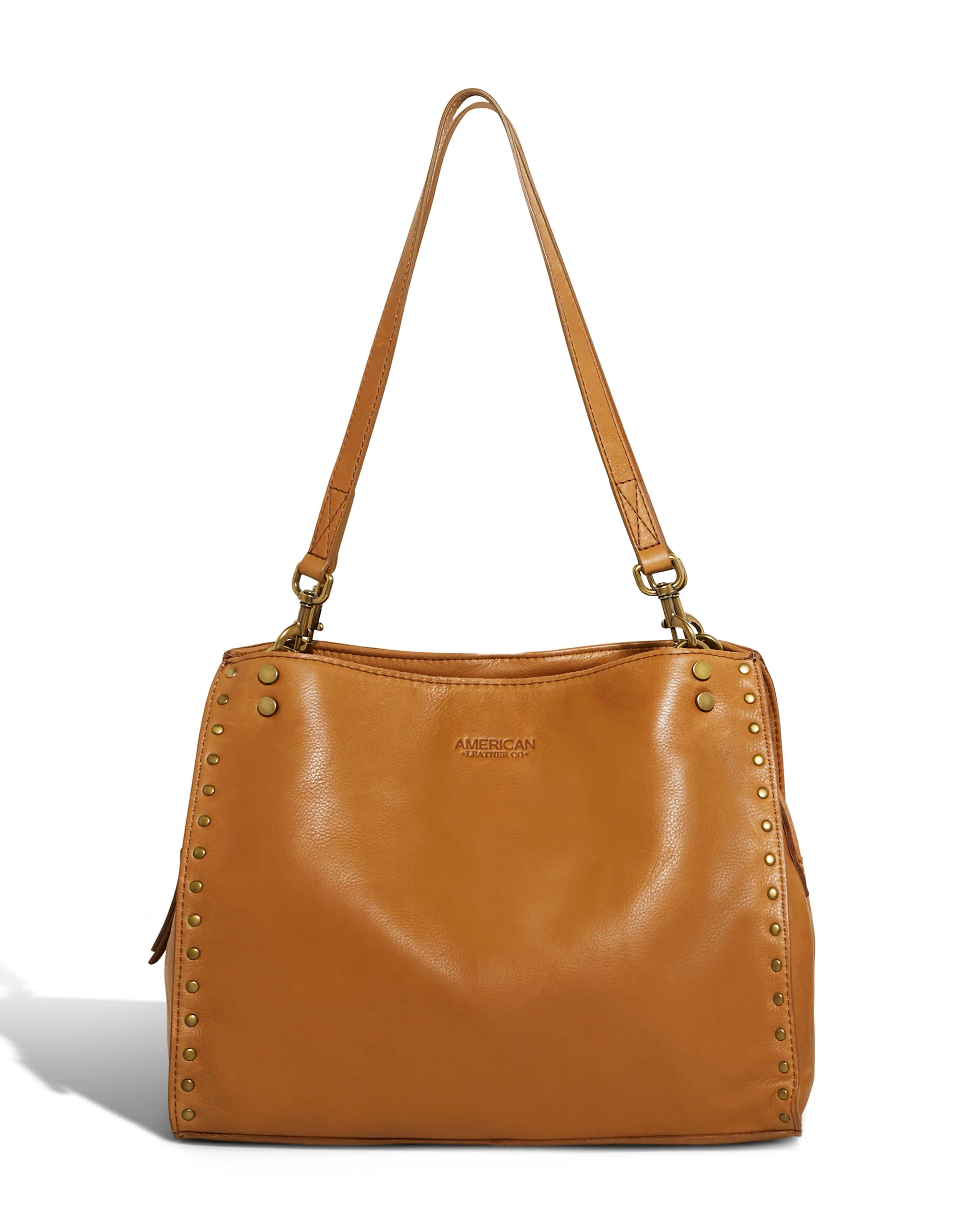 Lenox Studded Triple Entry Satchel