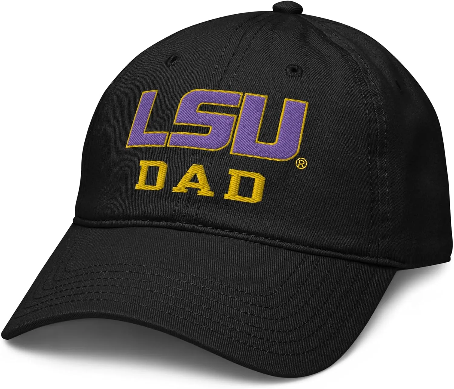 LSU Tigers Dad White Officially Licensed Adjustable Baseball Hat