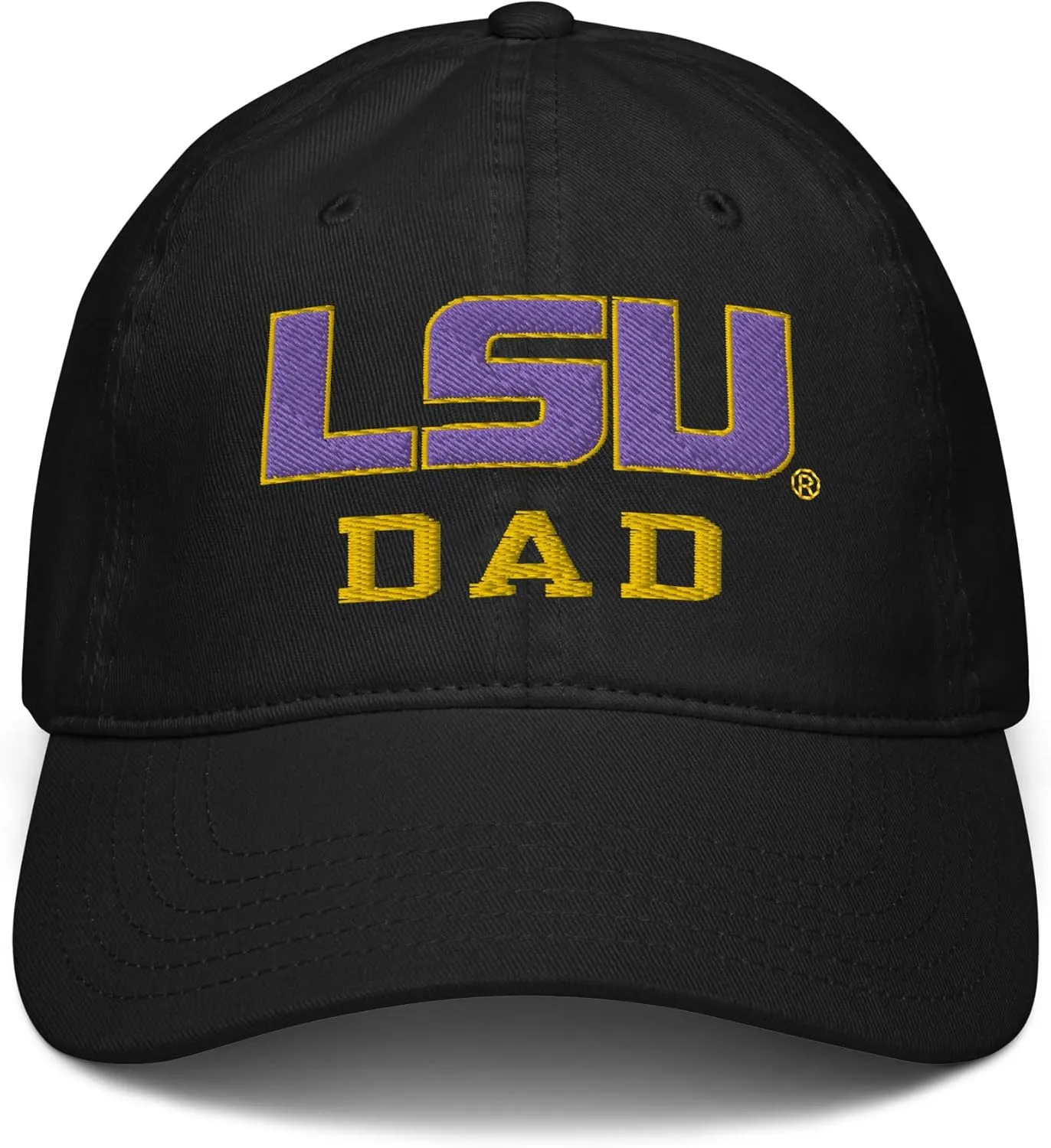 LSU Tigers Dad White Officially Licensed Adjustable Baseball Hat