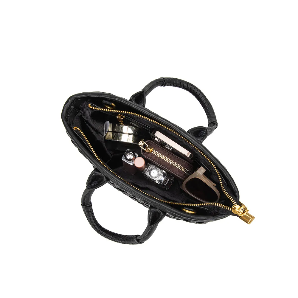 Maddy Black Recycled Vegan Crossbody Bag - FINAL SALE