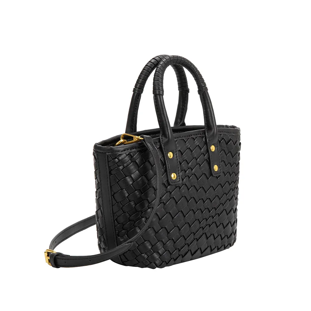 Maddy Black Recycled Vegan Crossbody Bag - FINAL SALE