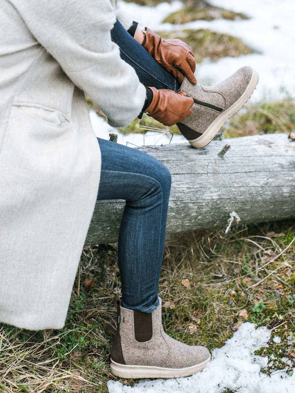 MALLA Women's GORE-TEX® Felt Chelsea boots
