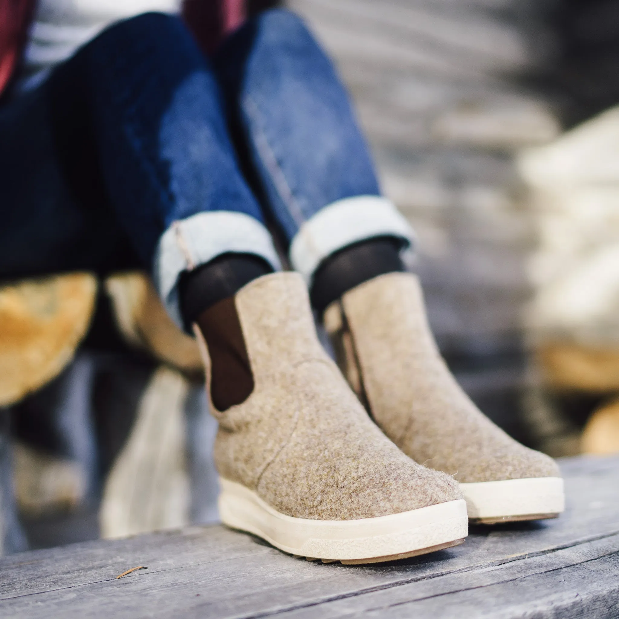 MALLA Women's GORE-TEX® Felt Chelsea boots