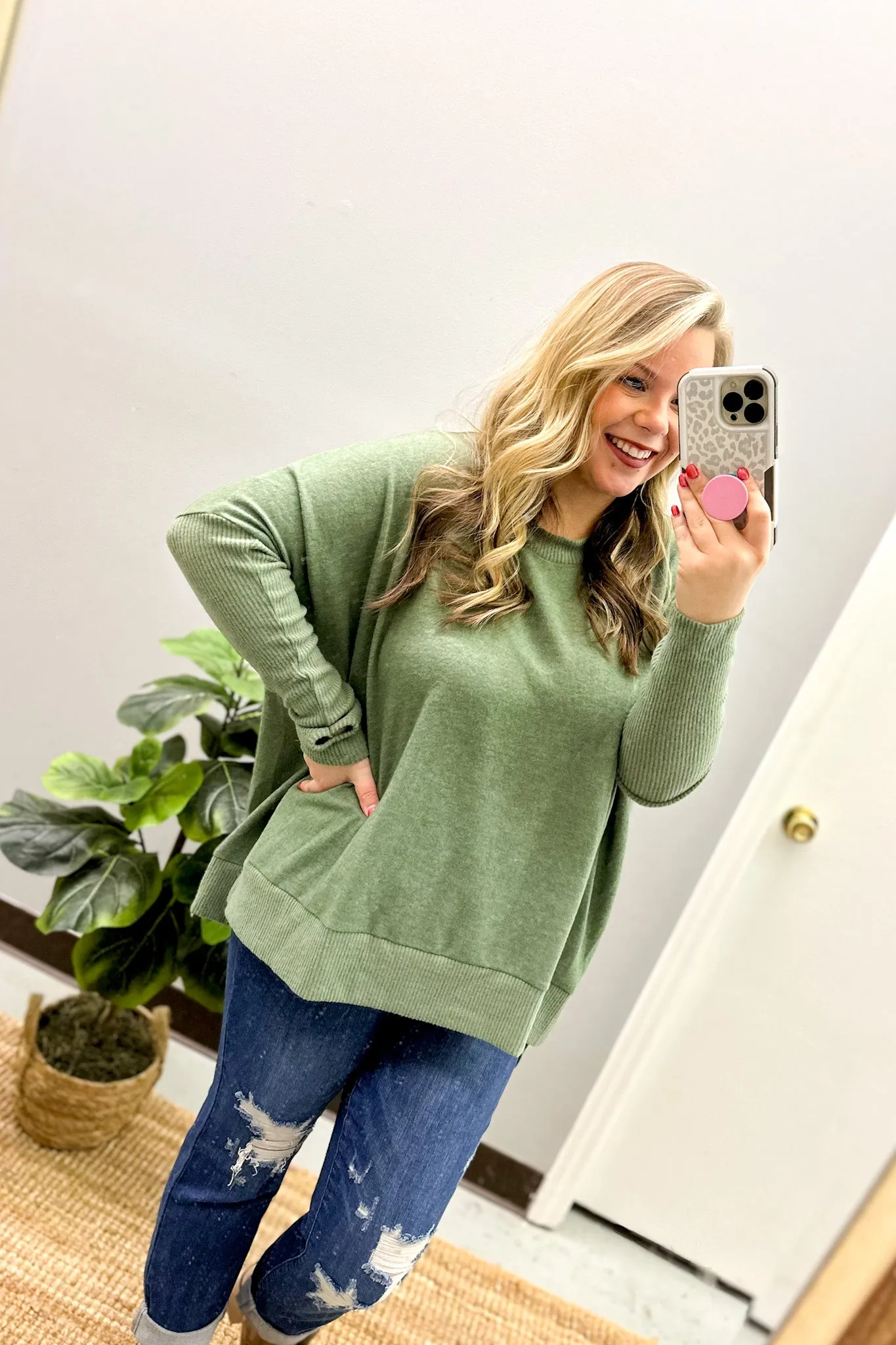 Meet Me There Top, Olive