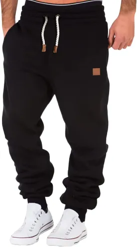 Men's Active Athletic Casual Tricot Sports Length Solid Mens Pants Men's Pants Men's Sweatpants Track Tapered Joggers
