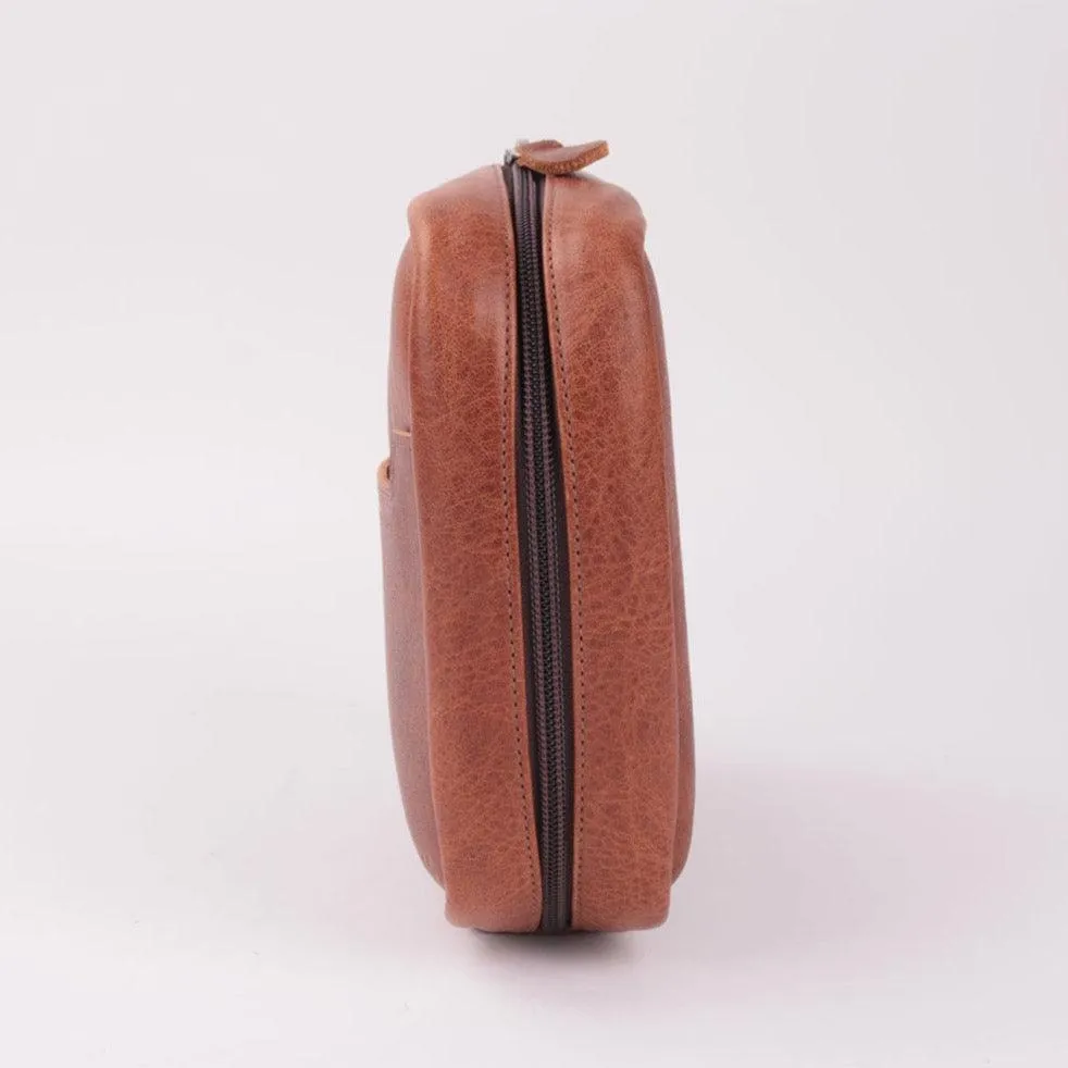 MK221028 - Custom Leather Tech Organizer [Men's Leather Accessory]