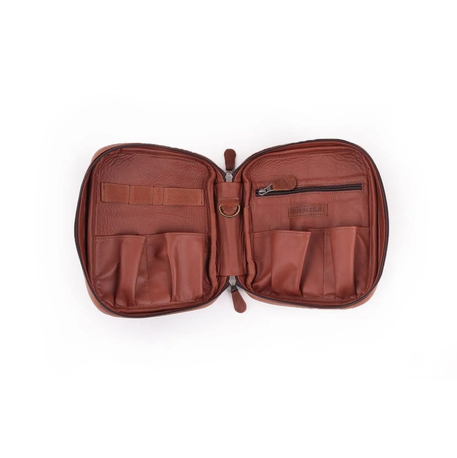 MK221028 - Custom Leather Tech Organizer [Men's Leather Accessory]