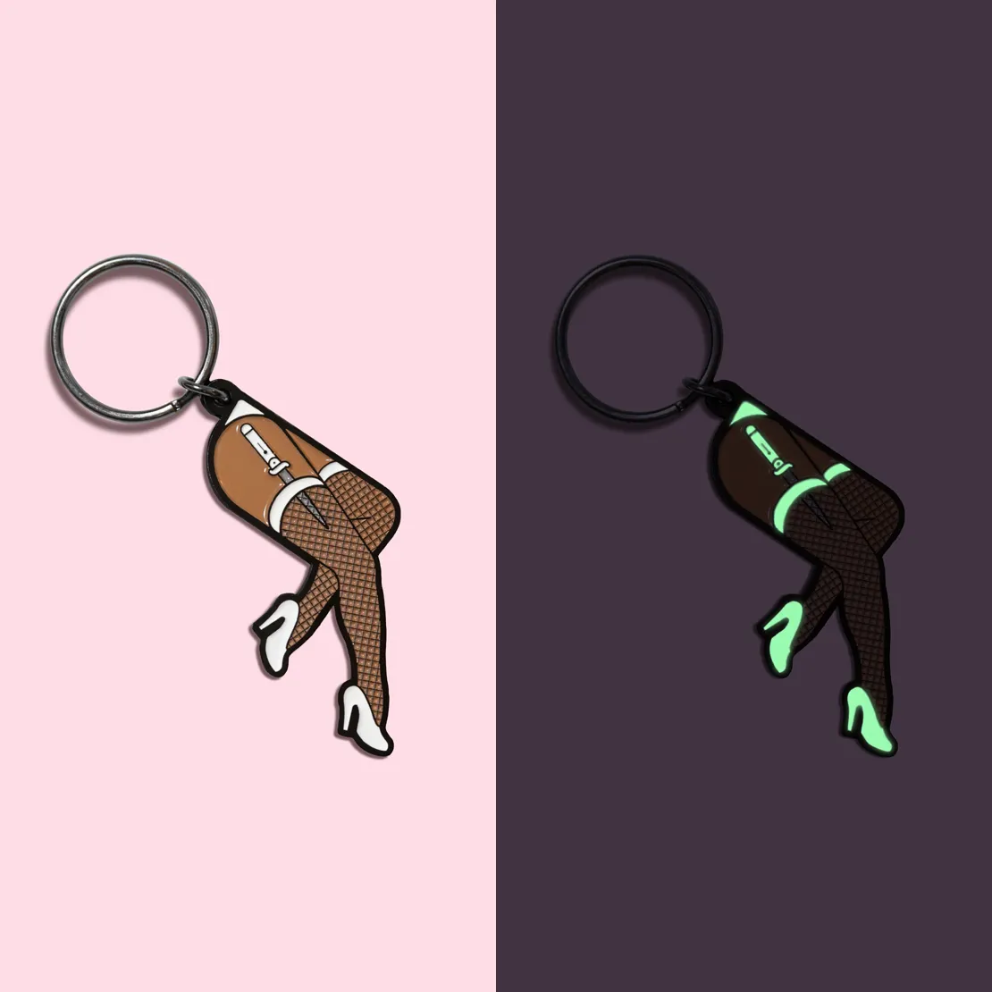Mystery Color Girly Legs Keychain