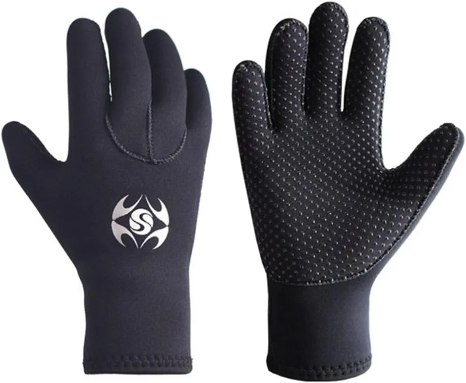 Neoprene Gloves Scuba Diving Gloves Wetsuit Dive Gloves for Men Women Kids, 3MM 5MM Flexible Anti Slip Thermal Five Finger Surfing Glove for Spearfishing Paddling Kayaking Swimming