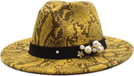 New Gentlemen's English Style Woolen Jazz Hat Snakeskin Casual Top Hat Flat Brim Men's and Women's Felt Hat Fengyan Cowboy Hats (Color : Rose Red, Size : 56-58cm) New Gentlemen's English Style Woolen Jazz Hat Snakeskin Casual Top Hat Flat Brim Men's and Women's Felt Hat Fengyan Cowboy Hats (Color : Rose Red, Size : 56-58cm)