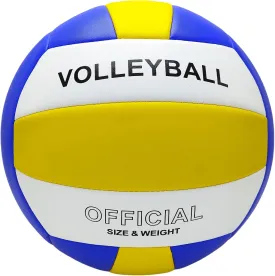Official Size 5 Soft PU Waterproof Volleyball for boy and Girl and for Adult Indoor Outdoor Beach Training Ball and Game Ball or Beginner Teenager