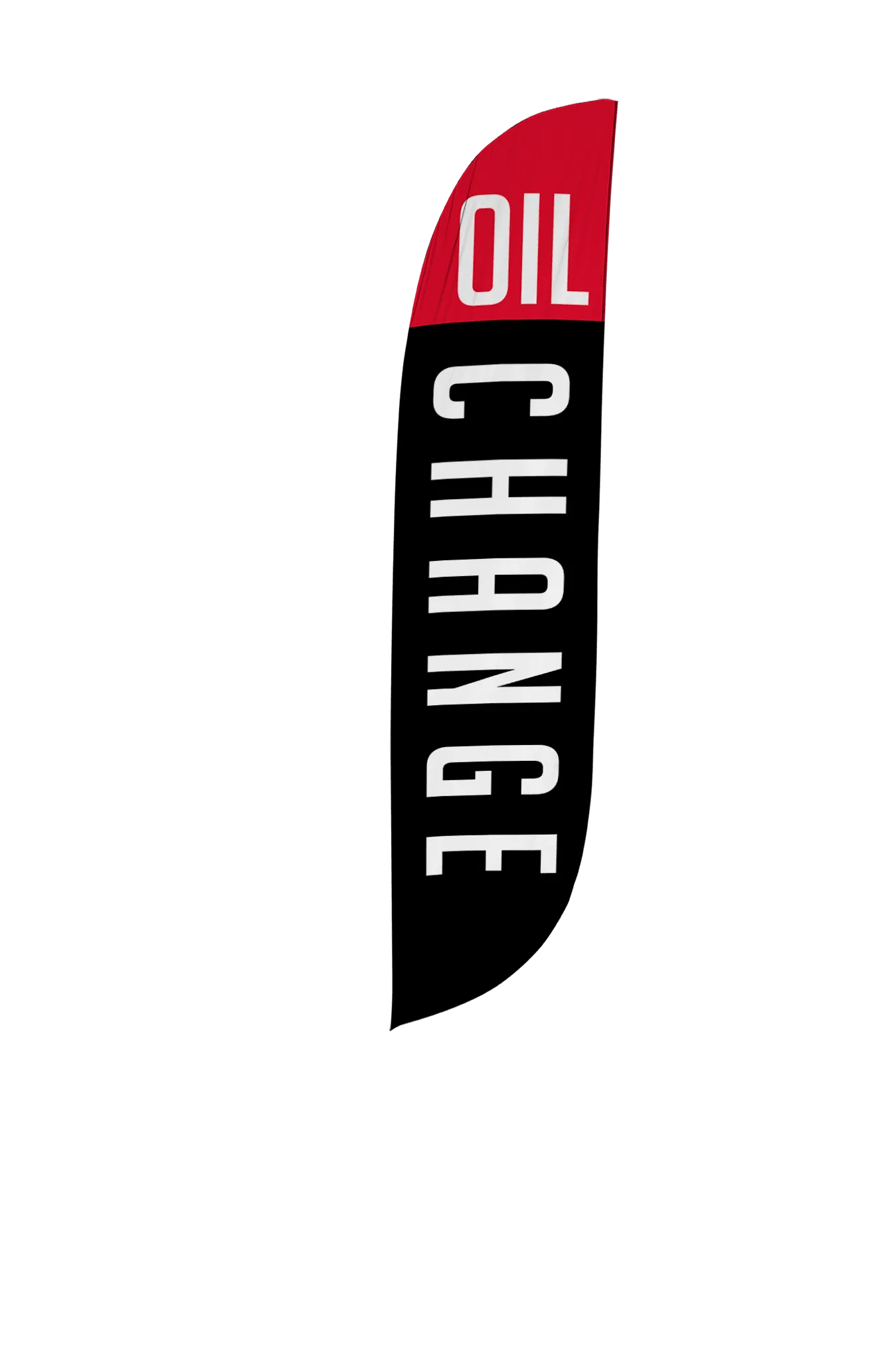 Oil Change Feather Flag - Black 12ft