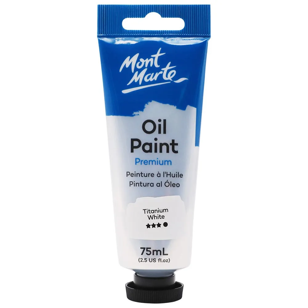 Oil Paint Premium 75ml (2.5 US fl.oz) Tube  - Titanium White