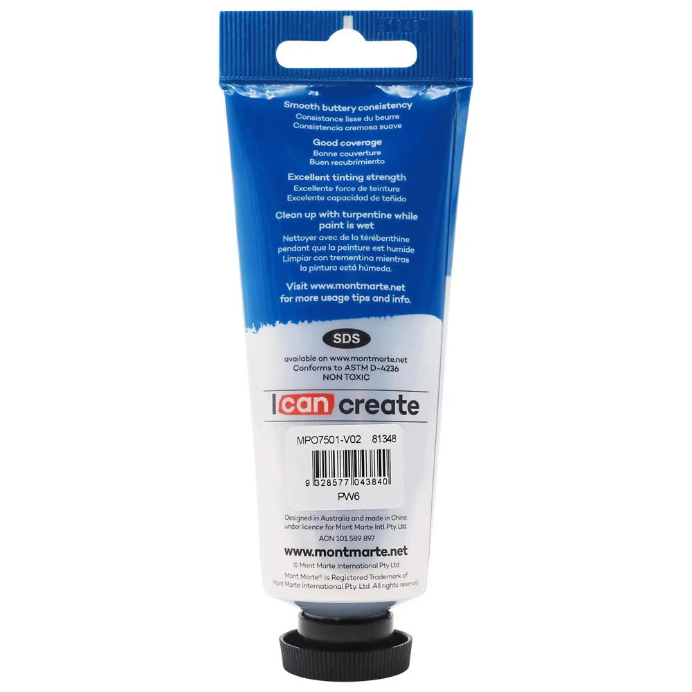 Oil Paint Premium 75ml (2.5 US fl.oz) Tube  - Titanium White