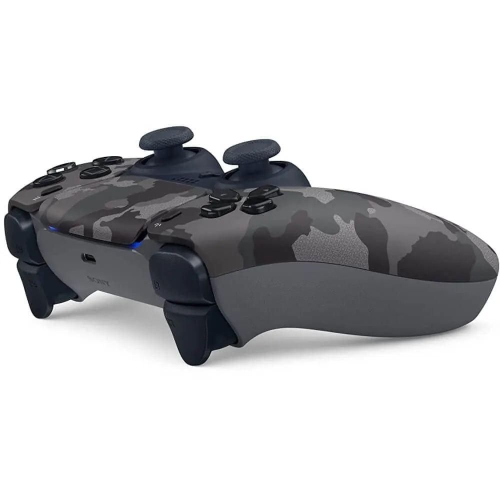 PlayStation Sony 5 DualSense Wireless Controller - Gray Camouflage (Renewed)