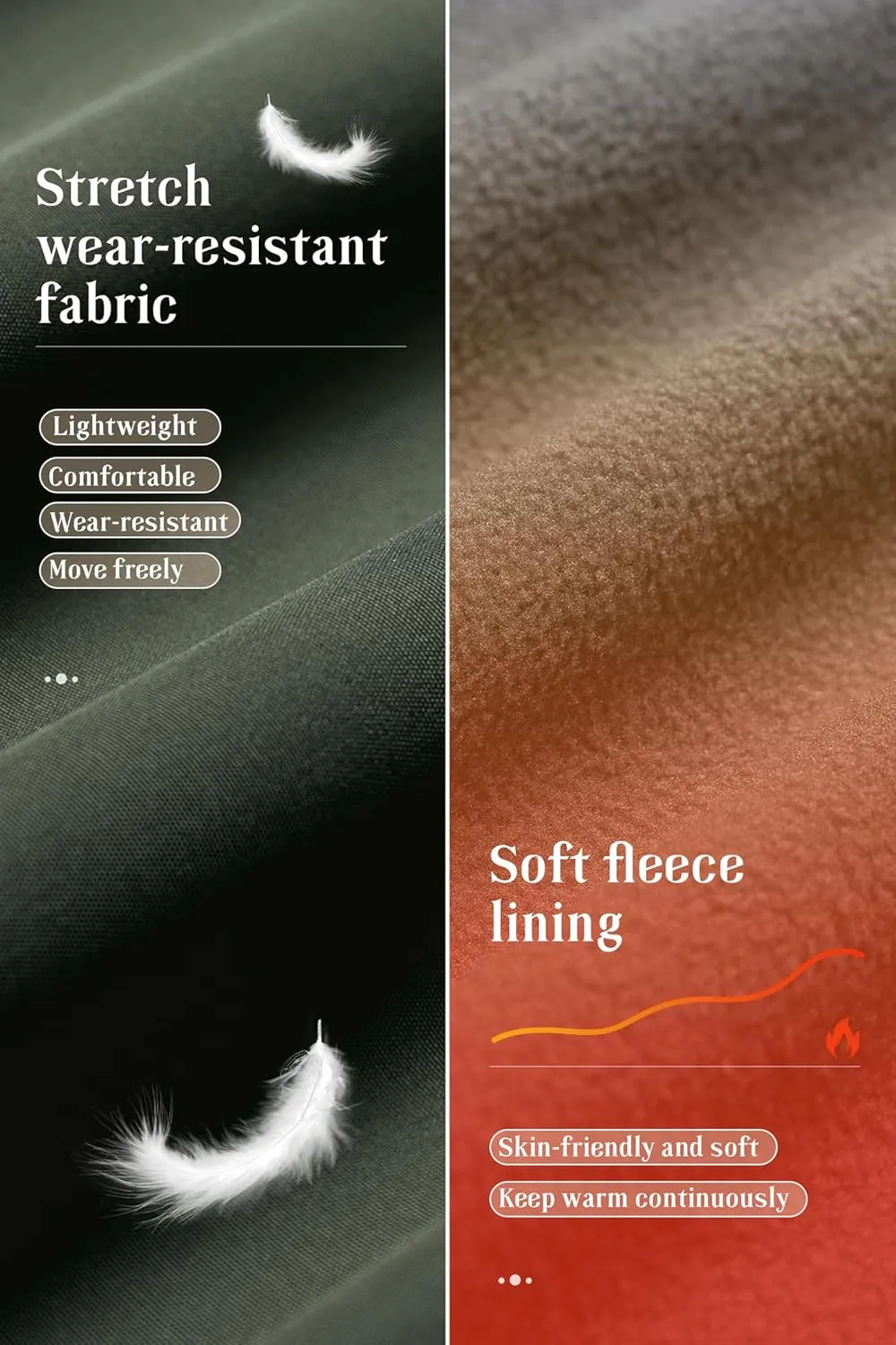 Pursky Men's Softshell Jacket Waterproof Fleece Lined Windbreaker With Removable Hood Lightweight Tactical Jacket