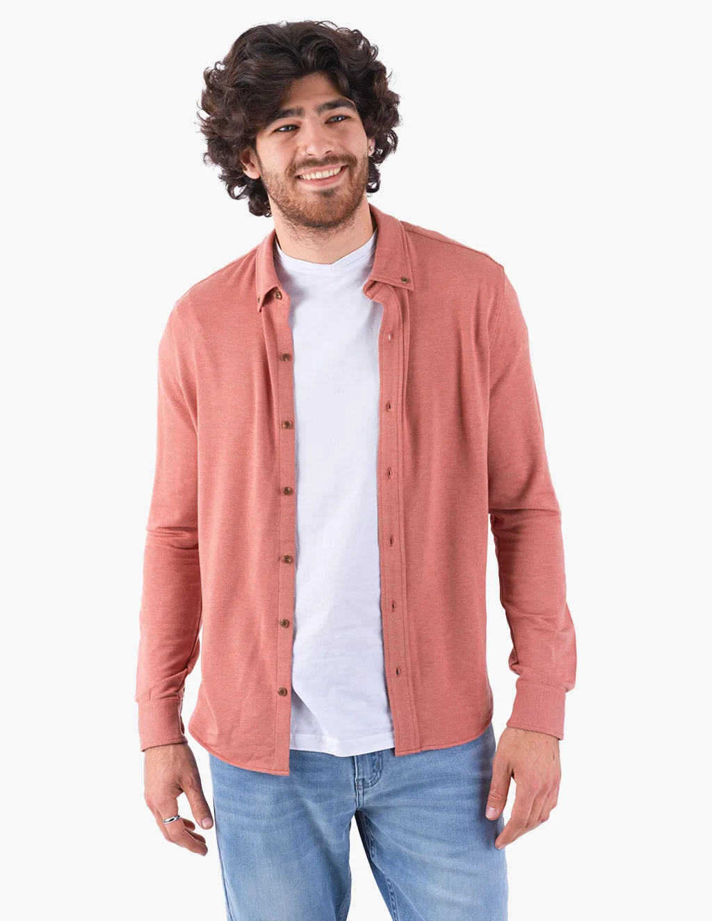 REDWOOD CASHMERE BUTTON DOWN