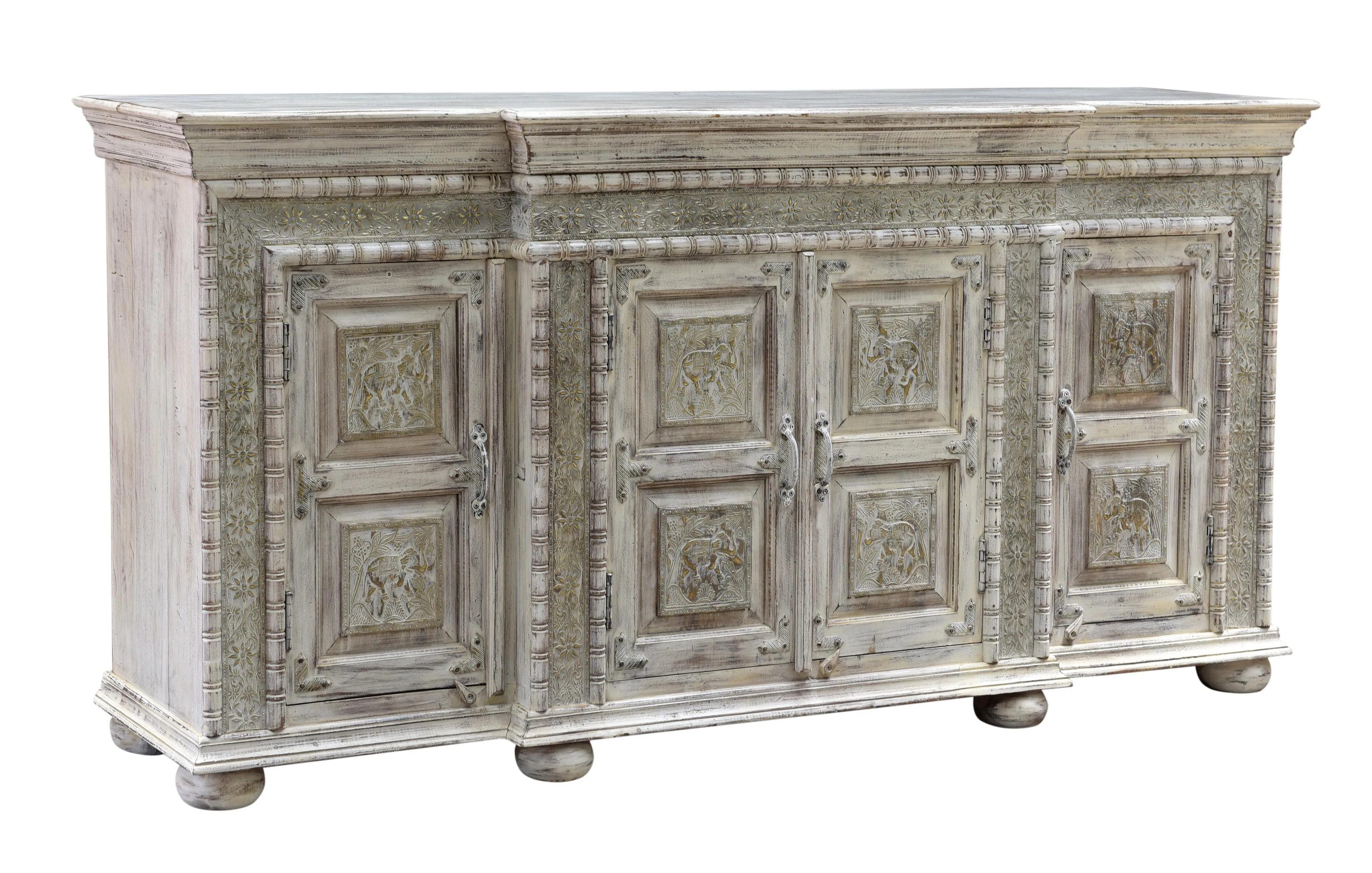 Safari 72" White 4-door Sideboard