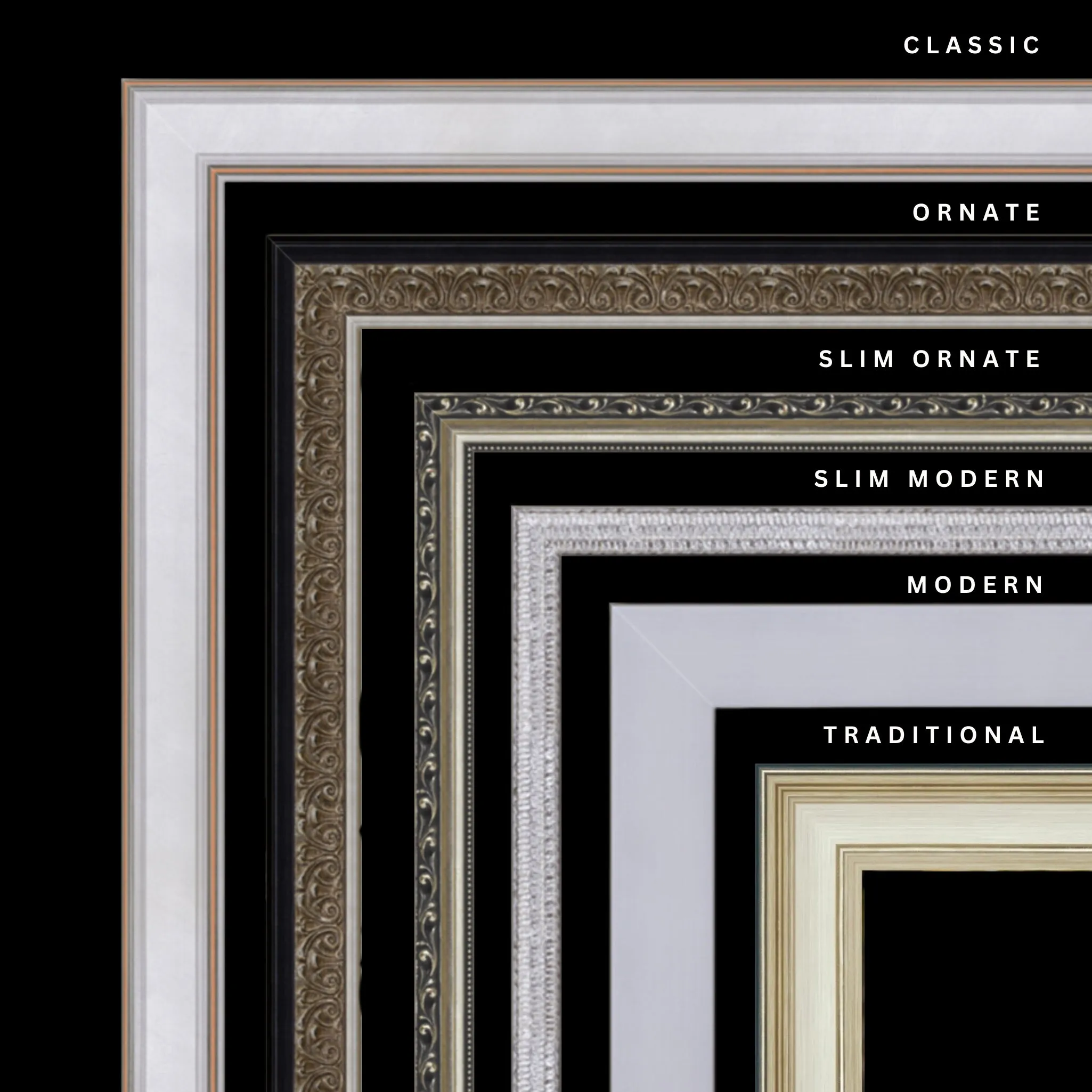 Silver 29x25 Picture Frame Ornate Traditional Classic Antique