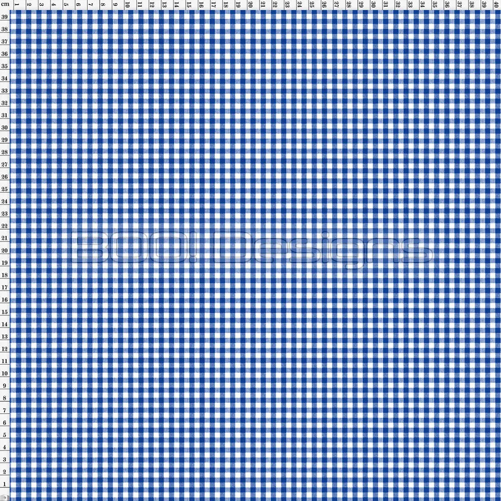 Spandex Gingham Blue Small