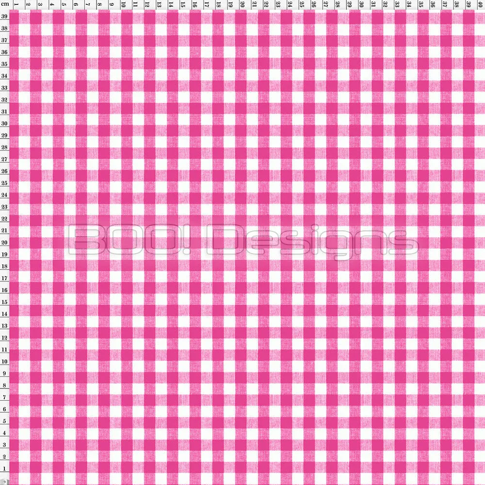 Spandex Gingham Dark Pink