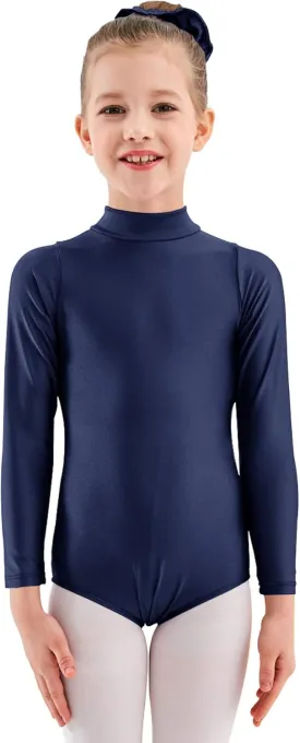 speerise Updated Toddler Girls Long Sleeve Ballet Dance Leotard for Kids and Teens