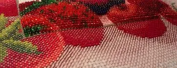 STRAWBERRY PARADISE, Counted Cross-Stitch Kit, Beadwork kit, Mixed Technique, 14 count Aida, size 23 x 23 cm, Charivna mit | Momentos Magicos (M-65)
