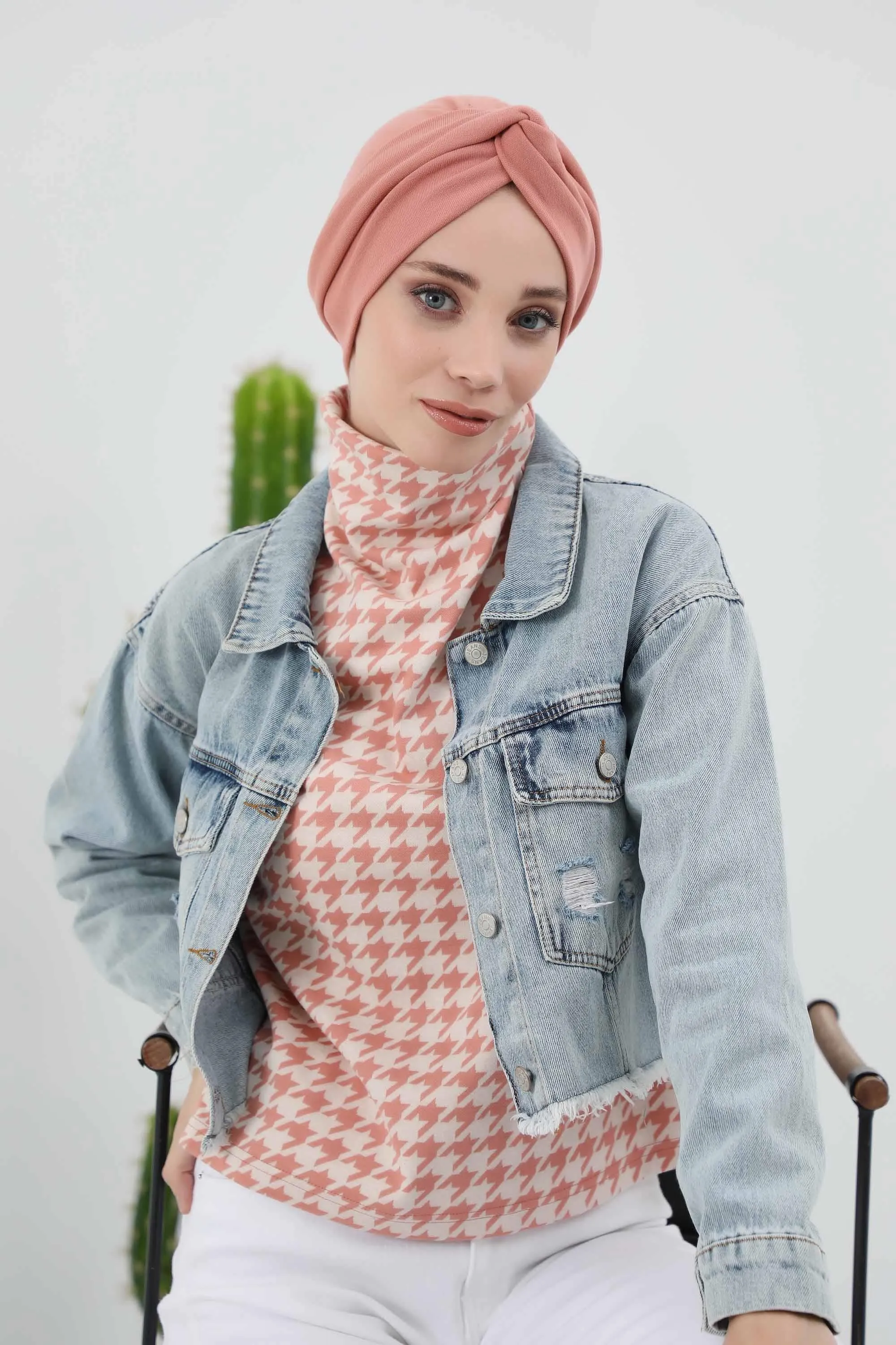 Stretchable Ribbed Winter Turban Bonnet for Women, Soft Polyviscose Headwrap, Cozy and Stylish Stretchable Headwrap for Cold Weather,B-4RB