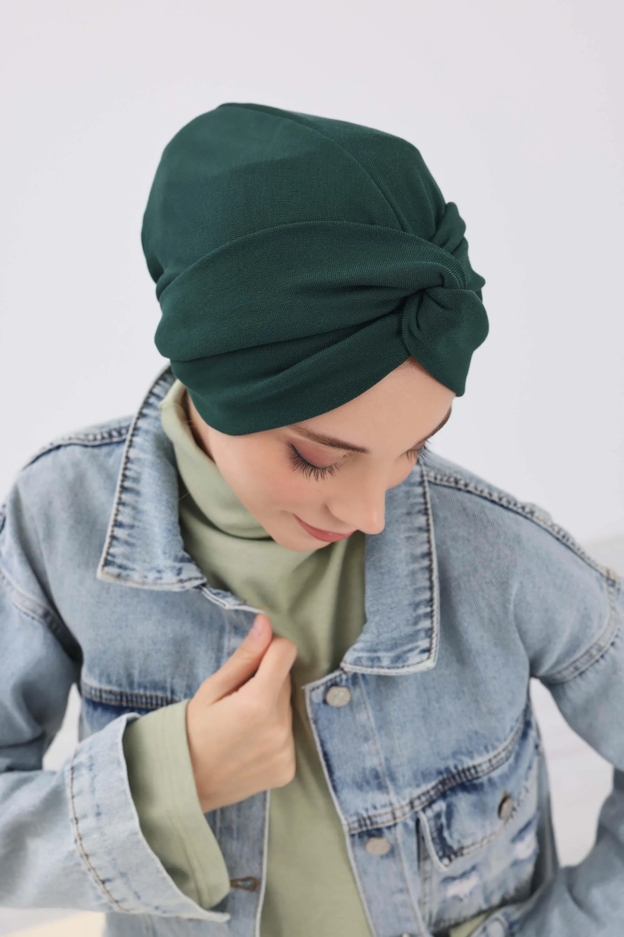 Stretchable Ribbed Winter Turban Bonnet for Women, Soft Polyviscose Headwrap, Cozy and Stylish Stretchable Headwrap for Cold Weather,B-4RB