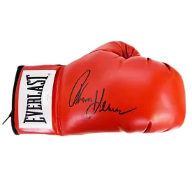 Thomas Hearns Autographed Boxing Glove Red (JSA)