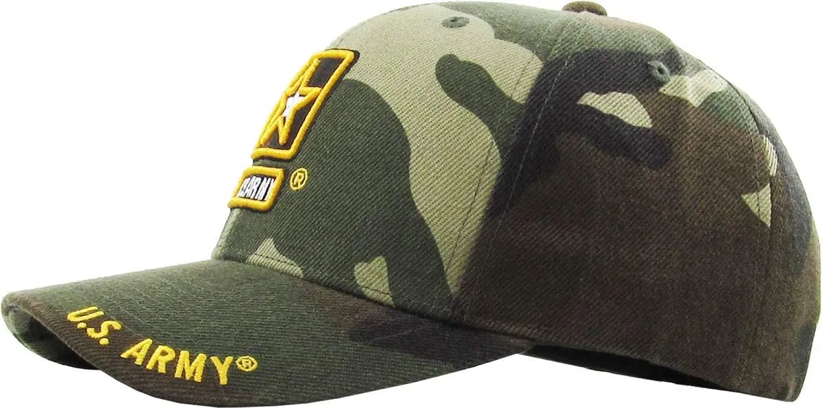 US Army Official Licensed Premium Quality Only Vintage Distressed Hat Veteran Military Star Baseball Cap