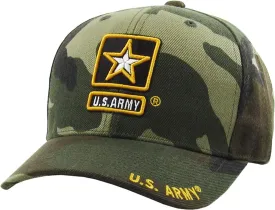US Army Official Licensed Premium Quality Only Vintage Distressed Hat Veteran Military Star Baseball Cap