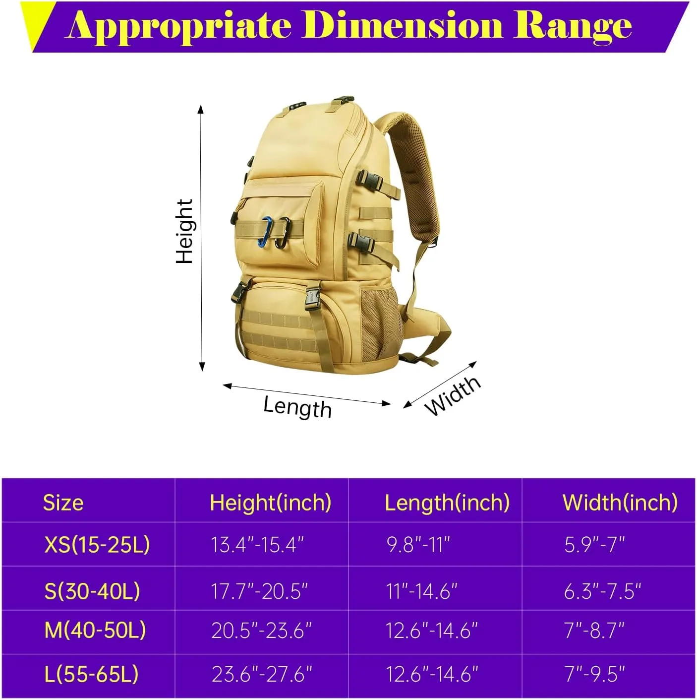 Waterproof Backpack Rain Cover with Reflective Strip for Mountaineering, Traveling, Cycling, Camping and Outdoor