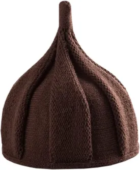 Women Winter Knitted Cone Hat Warm Skull Beanie Fashionable Hats, 2 Pack