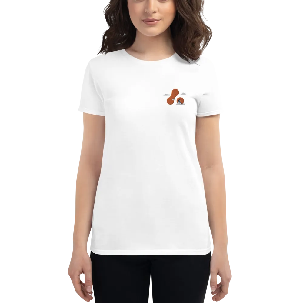 Women's Embroidered Adaptavist Cloud Design T-Shirt MC