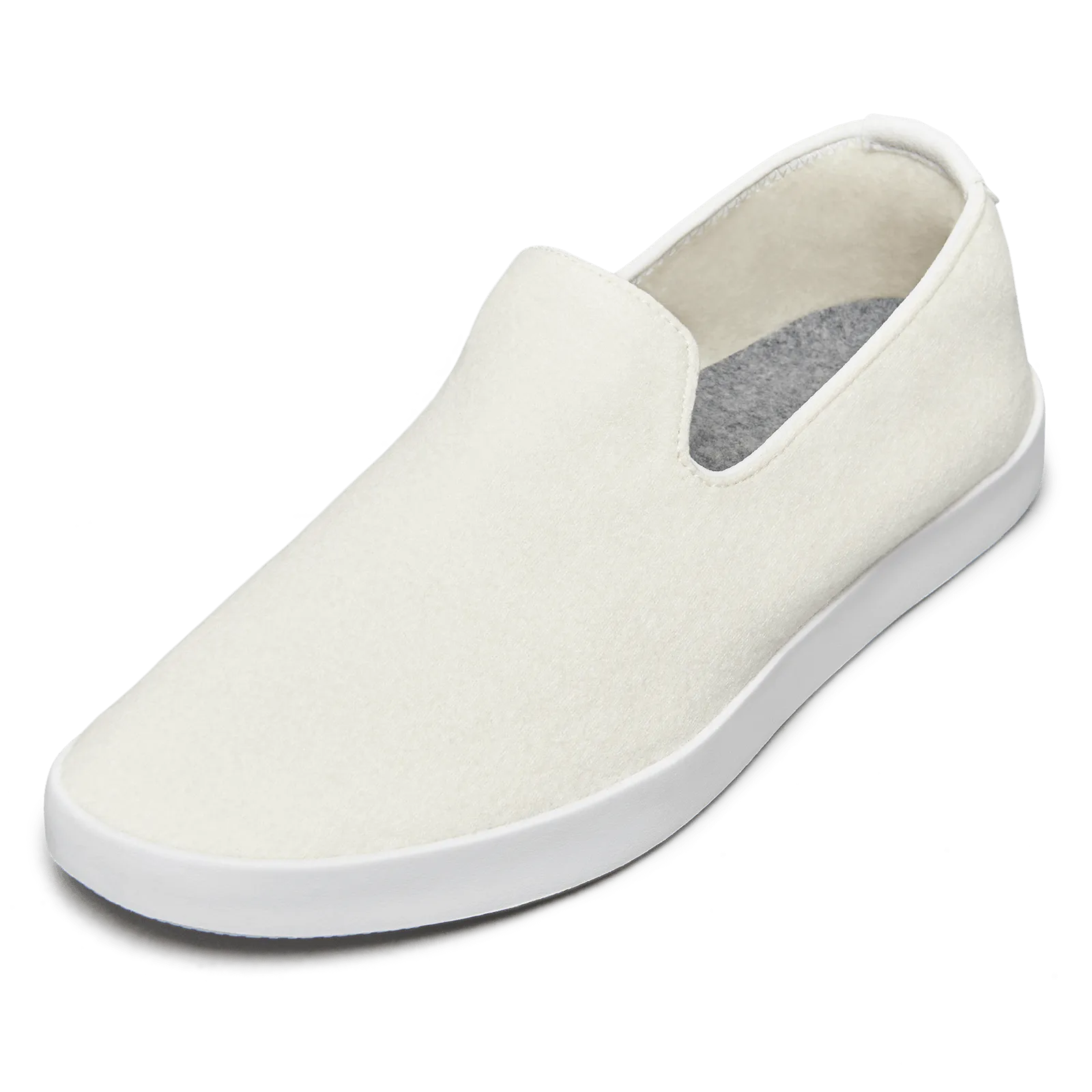 Women's Wool Loungers - Natural White (White Sole)