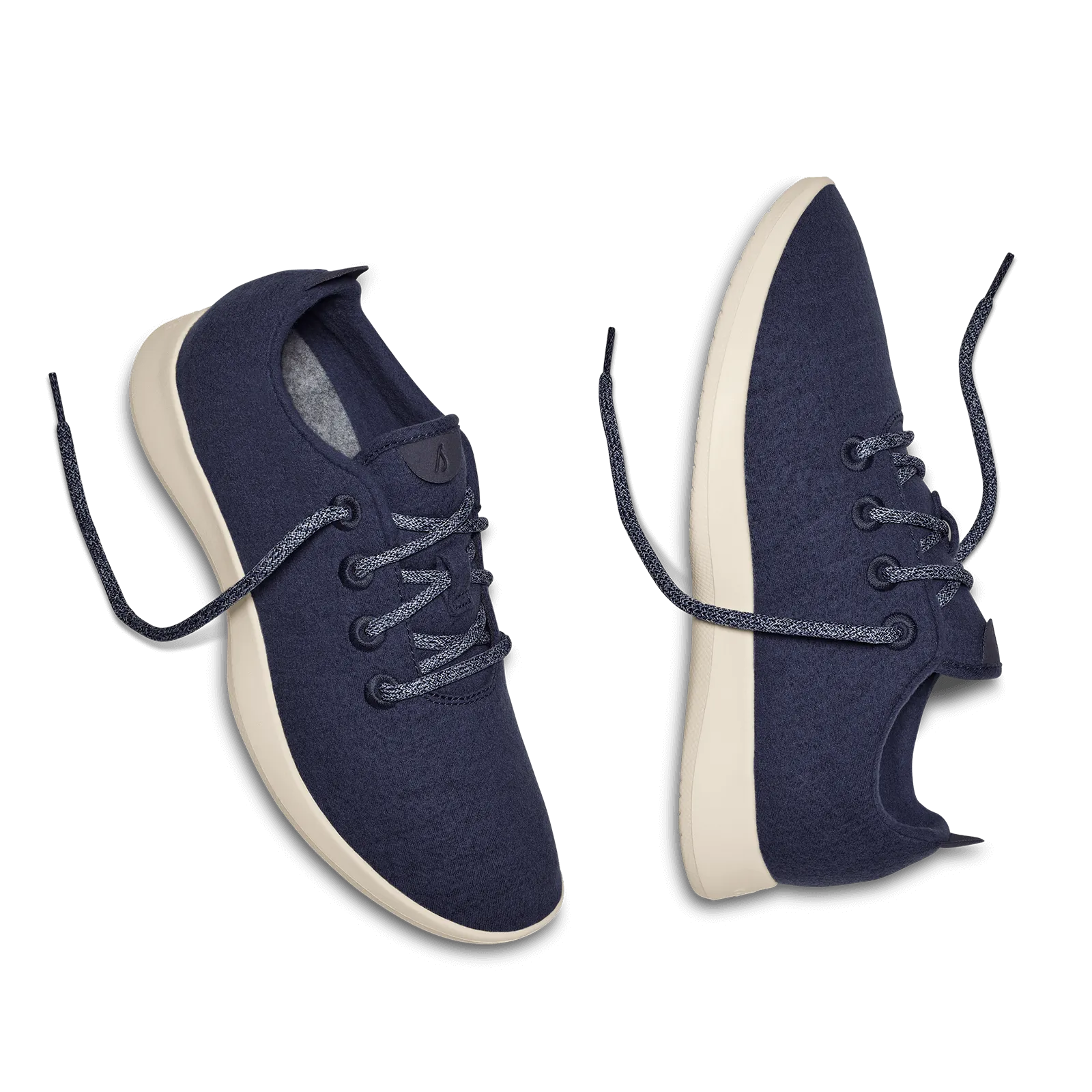 Women's Wool Runners - Tuke Midnight (Cream Sole)